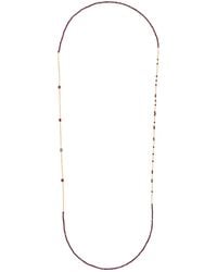 Corina Mardari Jewelry - Long Garnet-Filled Necklace - Lyst