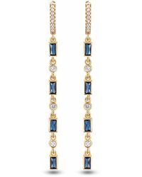 BY EDA DOGAN - Blue Stone Drop Earring - Lyst