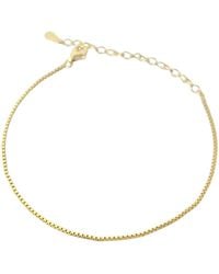 Harfi - Plated Everyday Minimalist Box Chain Bracelet - Lyst
