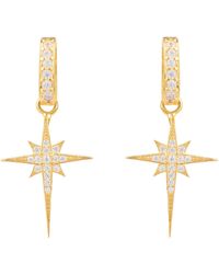 LÁTELITA London - North Star Burst Small Drop Earrings - Lyst