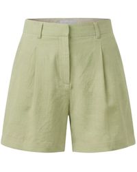 Monlicia - Velina Single Pleat Mini Shorts - Lyst