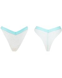 Bott Lingerie - Soft Lace Tanga Panty La Teuf - Lyst