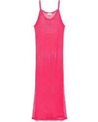 Peraluna - Honeymoon Openwork Knit Beach Dress - Lyst