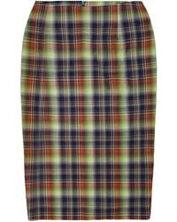 28Natelier - Plaid Midi Skirt - Lyst