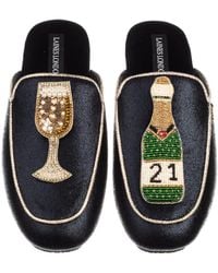 Laines London - Classic Mules With Milestone 21St Birthday Champagne Brooches - Lyst