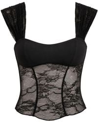 OW Collection - Vilda Lace Top - Lyst