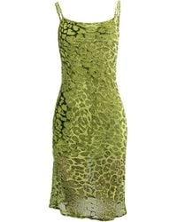 Maui X Lolita - Aliana Silk Leopard Imprint Slip Dress - Lyst