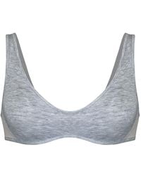 MONIQUE MORIN LINGERIE - Core Scoop Neck Bralette Fog - Lyst