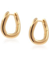 Cote Cache - Slight Twist Huggie Hoop Earrings - Lyst