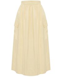 Exquise - Elastic Waist Midi Skirt - Lyst