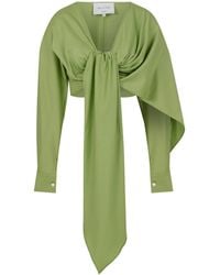 NAZLI CEREN - Angy Asymmetric Blouse - Lyst