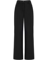 Nocturne - High Waisted Pants With Pockets - Lyst