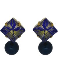 Vickisarge - Danube Square Drop Earrings - Lyst