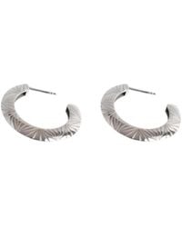Gutta Design - Arc Earring Rhodium Plated - Lyst