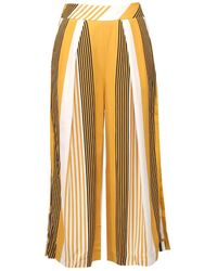 Smart and Joy - Stripe Print Fold Capri Pants - Lyst