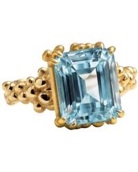 Dainty London - Sky Topaz Ring - Lyst