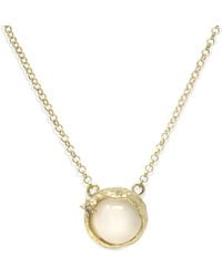 Vintouch Italy - Ad Astra-Plated Moonstone Necklace - Lyst