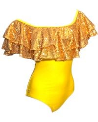 Julia Clancey - Rara Sunshine Sequin Swim Body - Lyst