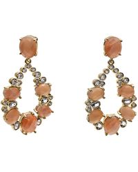 Farra - Sunstone Statement Earrings - Lyst