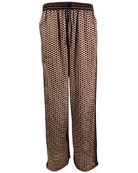 Monzlapur New York - Embossed Botanic Crepe Pant - Lyst