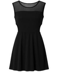 Conquista - Sheer Detail Skater Dress - Lyst