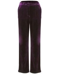 Smart and Joy - Straight Velvet Suit Pants - Lyst