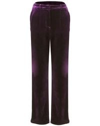 Smart and Joy - Straight Velvet Suit Pants - Lyst