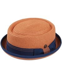 Dasmarca Hats - Dasmarca Rico Summer Telescope Crown Lightweight Breathable Rude-Boy Mod Porkpie Hat - Lyst