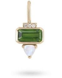 Zohreh - Tourmaline, Diamond & Moonstone Pendant 9K - Lyst