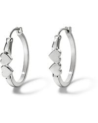 Déclarer - Double Heart Buckle Hoop - Lyst