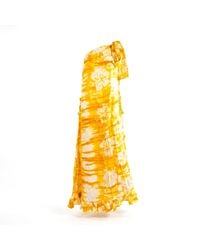 Nyny Ryke - Wilma, One-Shoulder Batik Maxi Dress Floral Summer Dress - Lyst