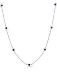 Dower & Hall - Sapphire Dewdrop Chain Necklace - Lyst