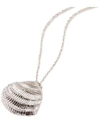 Posh Totty Designs - Sterling Clam Shell Necklace - Lyst