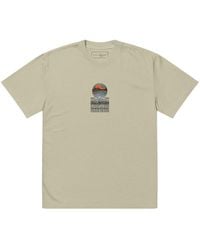 Anchor and Crew - Neutrals Faded Eucalyptus Panoramic Peaks Explore Co. Oversized Cotton T-Shirt - Lyst