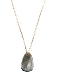 LIKHÂ - Mother-Of-Pearl Trapezoid Necklace With Rose Chain - Lyst