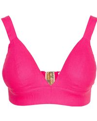 Ofuure - Linen Azure Bra Top - Lyst