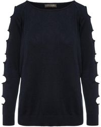 Conquista - Hole Detail Loose Sweater - Lyst