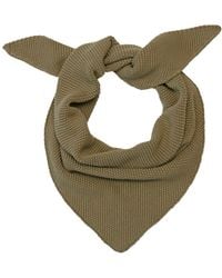Paul James Knitwear - Cotton Beault Textured Triangle Scarf - Lyst