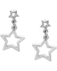 Maison De Gala - Twin-Star Outline Drop Earrings - Lyst
