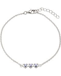Belinda Jewelz - Alexandrite Triple Heart Bracelet - Lyst
