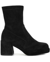 Rag & Co - Two-Cubes Suede Platform Ankle Boots - Lyst