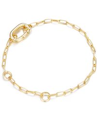 KAMARIA - Paperclip Chain Charm Bracelet With Carabiner Clasp - Lyst