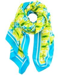 Evelyn & Kate - Elegant All Silk Scarf, Georgia's Palm Pattern - Lyst