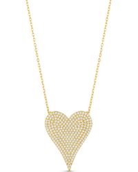 SHYMI - Large Pave Heart - Lyst