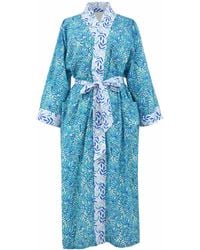 Lime Tree Design - Cotton Full Length Kimono - Lyst