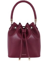 Saonara Brand - Bucket Bag Berry Leather - Lyst