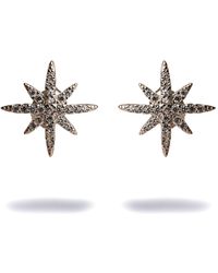 Ebru Jewelry - Guidance North Star Sterling & Diamond Stud Earrings - Lyst