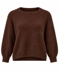 Luella Fashion - Bettina Short Alpaca Jumper Chocolate - Lyst