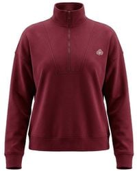 Be Athletica - Varsity Athletica Quarter-Zip Sweatshirt - Lyst