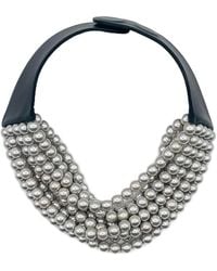 Fairchild Baldwin - Bella Glass Pearl On Collar Necklace - Lyst